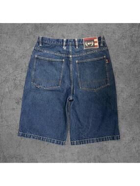Y2K Dark Wash Phat Farm Baggy Jorts